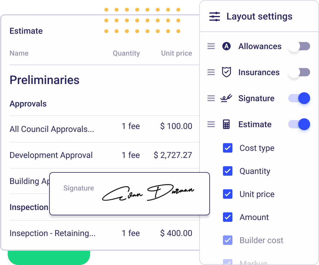 Create Accurate Estimates and Send Professional Proposals