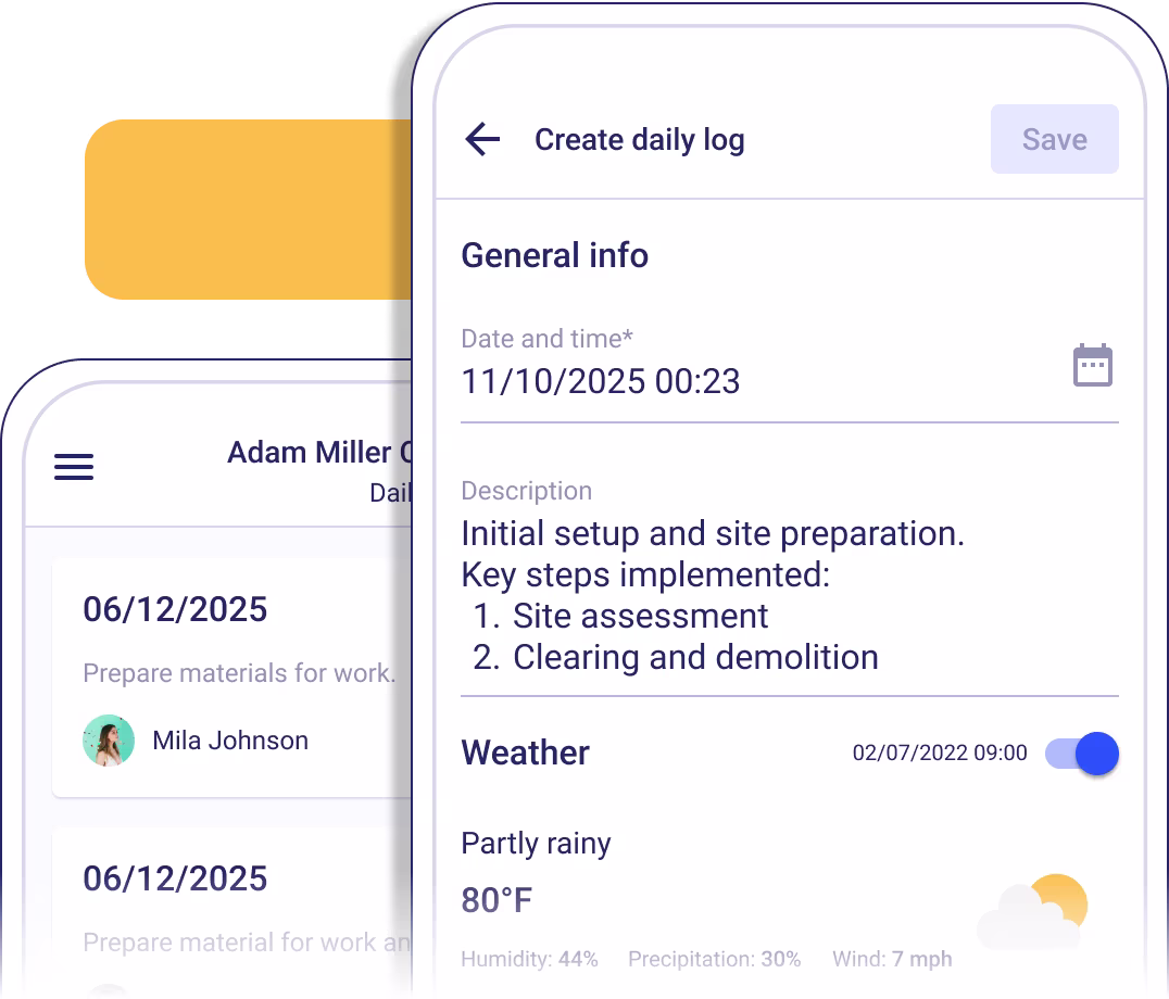 Simplify Daily Logging with an Intuitive Mobile Experience