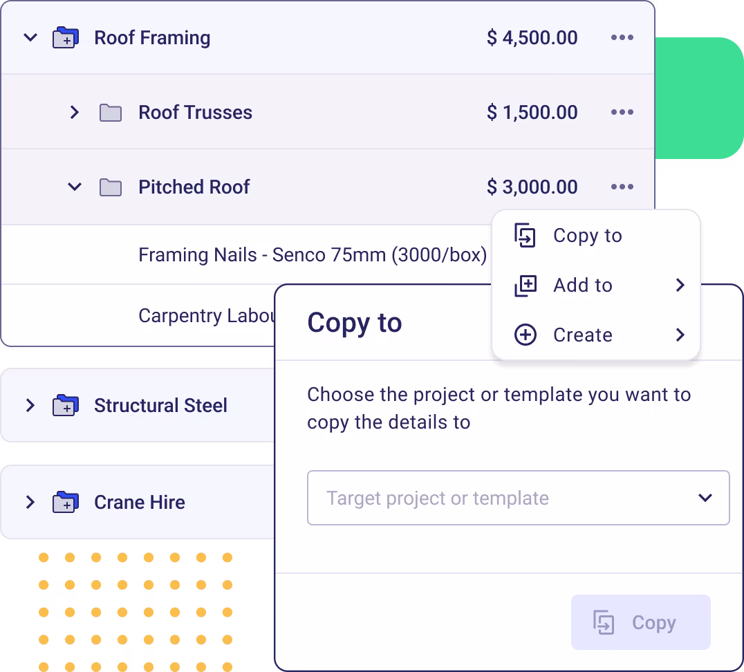 Speed Up Estimates with Time-Saving Templates