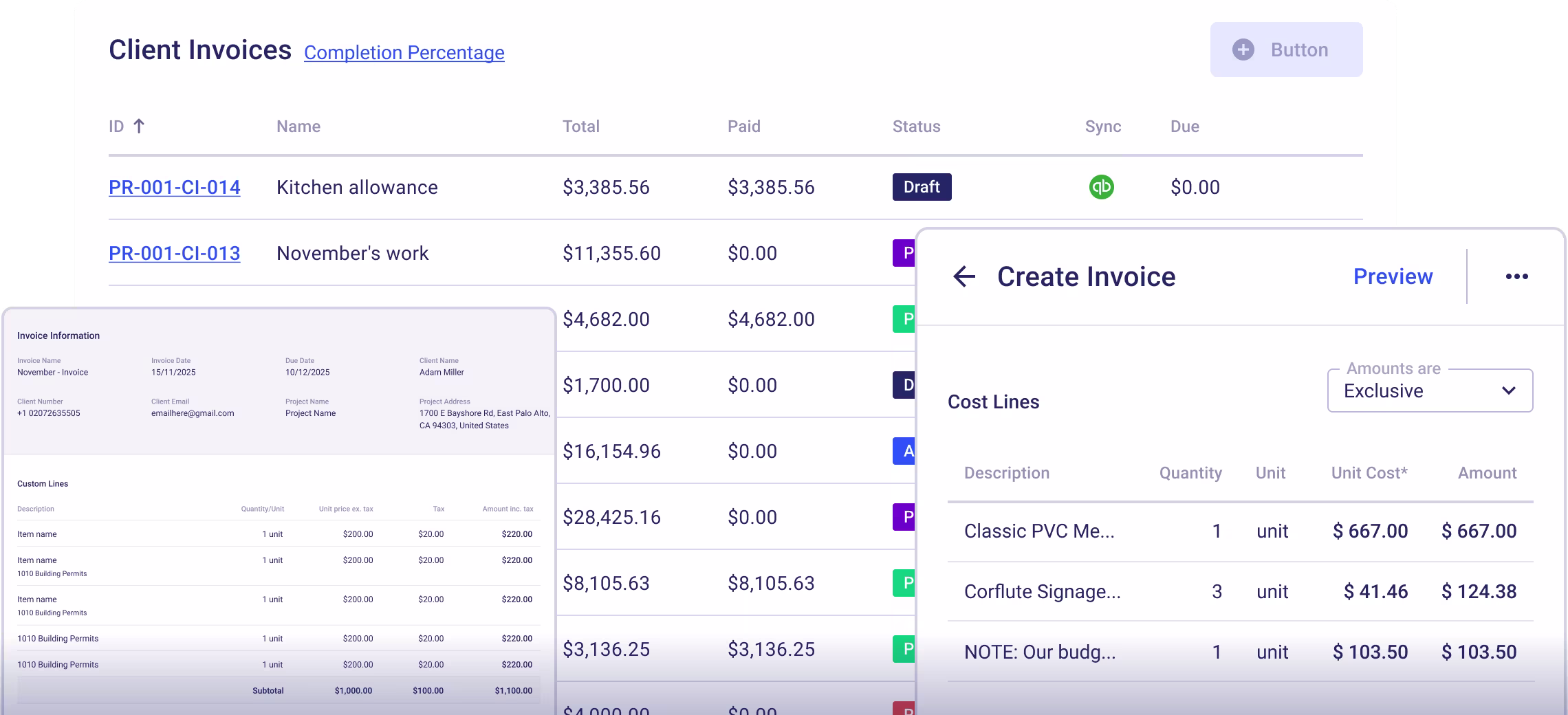 Flexible & Smart Invoicing for Every Project Type