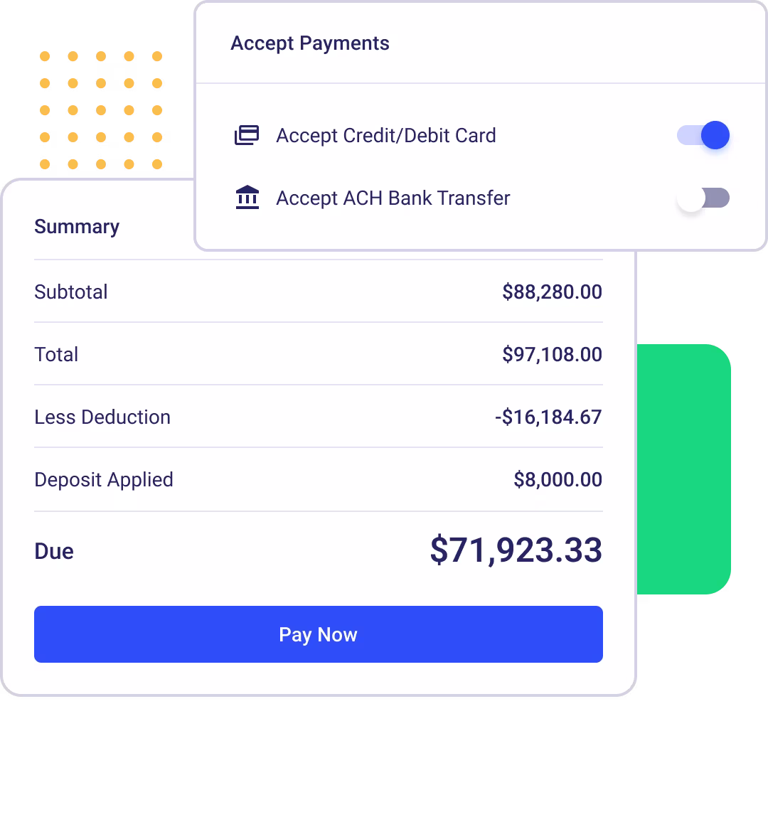 Flexible Credit Card & Bank Payments; Fewer Delays, Faster Collections
