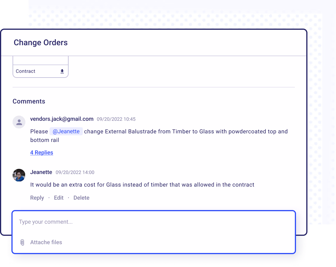 Connect with all project stakeholders in real-time