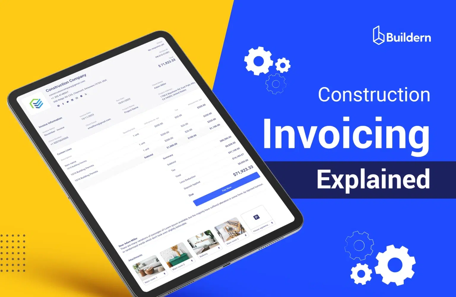 Construction invoicing exmplained