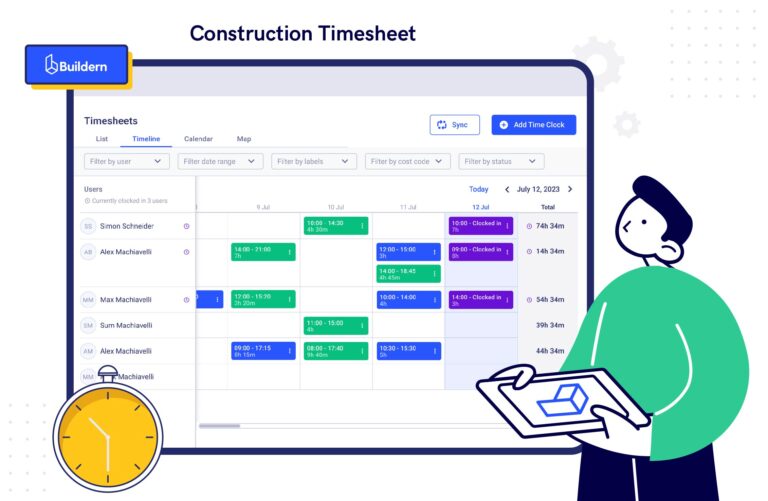 Construction Timesheet: Meeting Deadlines and Budget with Buildern