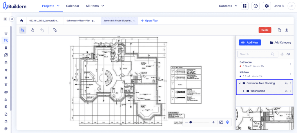 Construction takeoff plan online