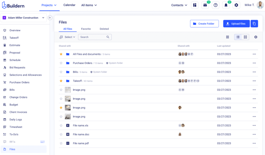 Construction file library