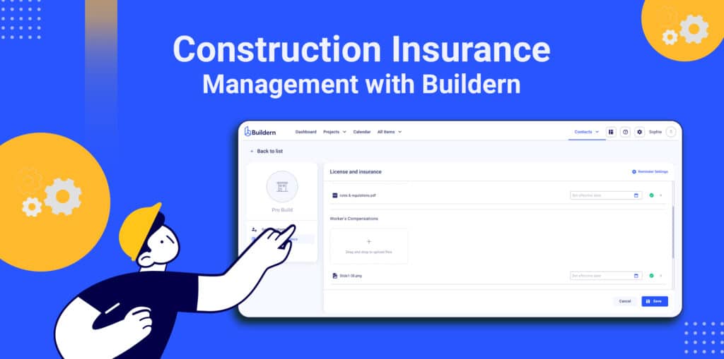 construction insurance management with Buildern