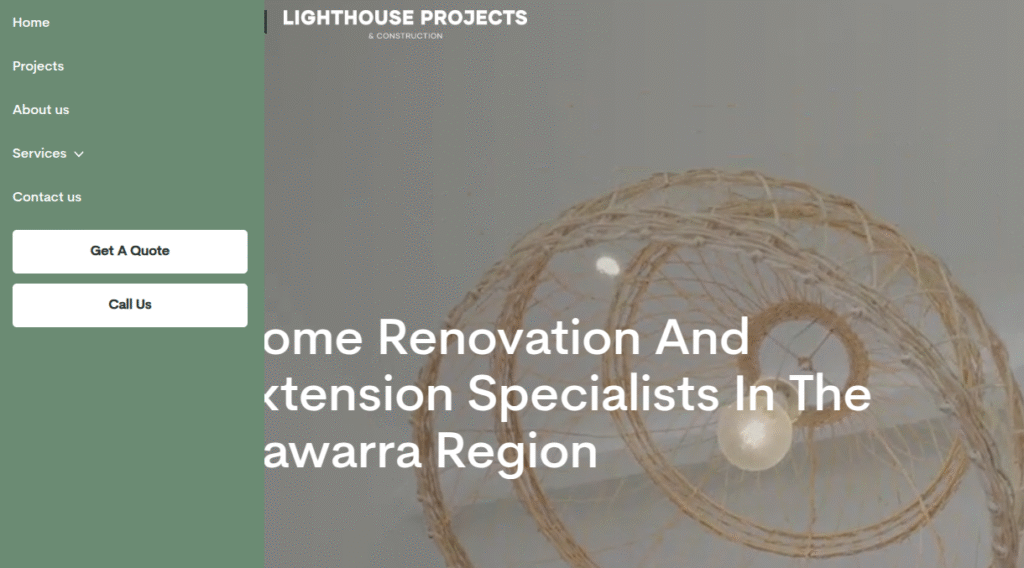 construction company website