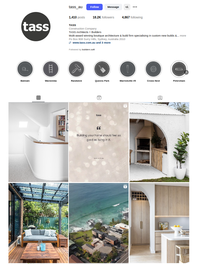 Instagram account