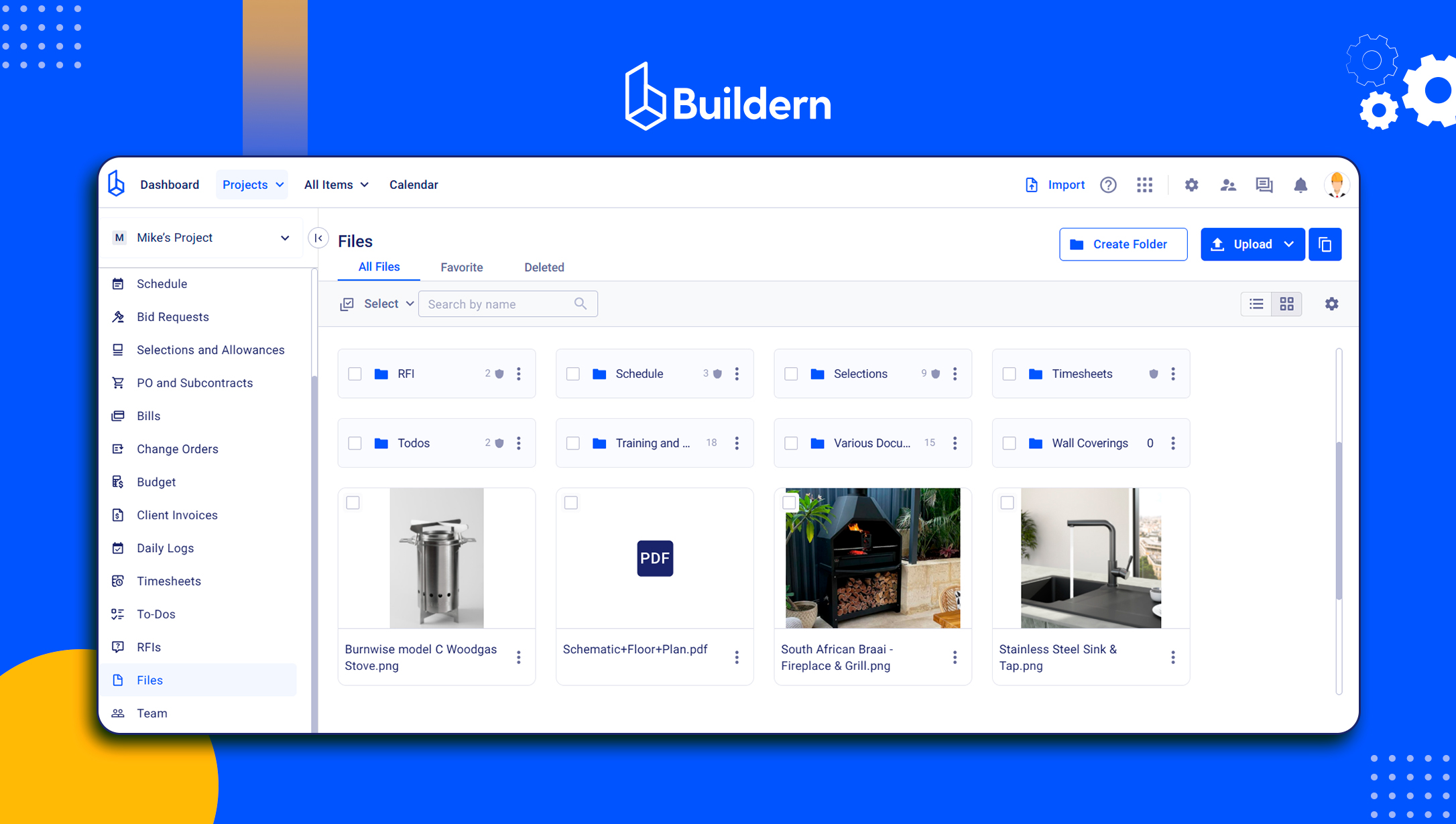 Document file library for construction management