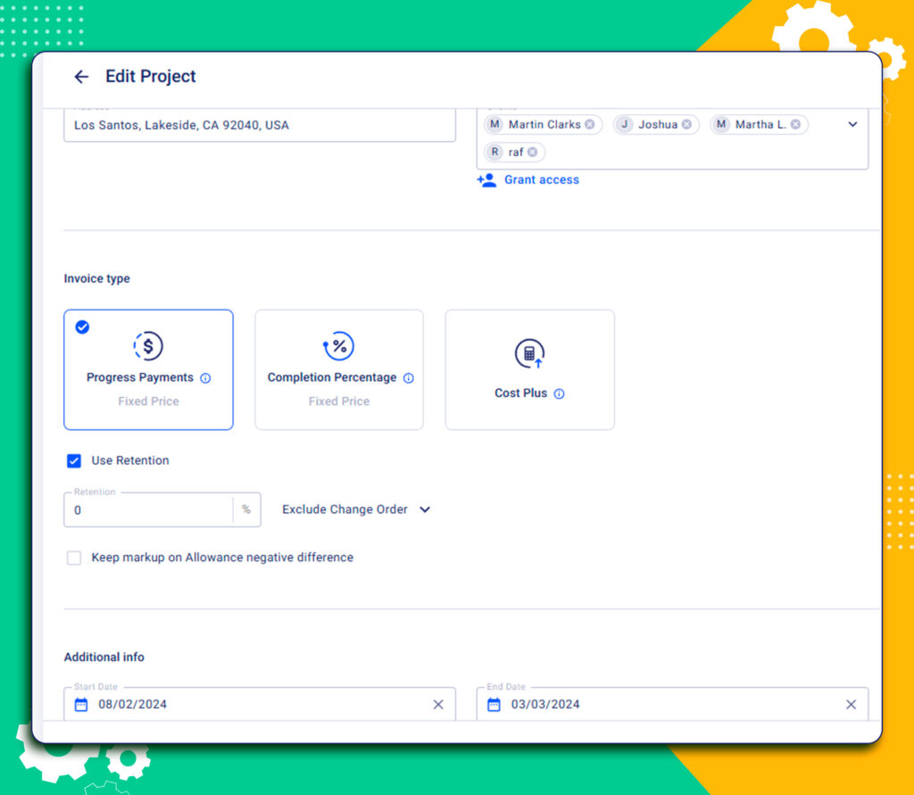 Invoicing types