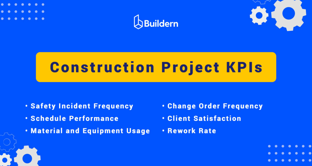 list of construction KPIs