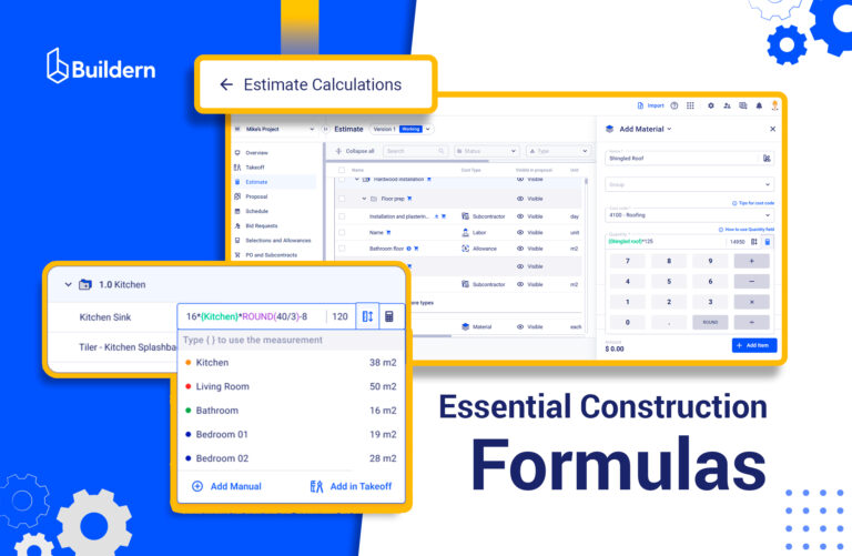 Construction Formulas: The Working Math Behind Takeoffs, Estimates, and Budget Performance