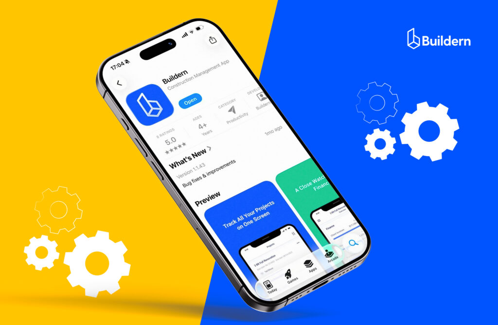 Buildern app screenshot