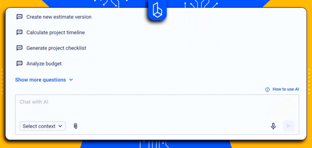 AI suggested questions in Buildern