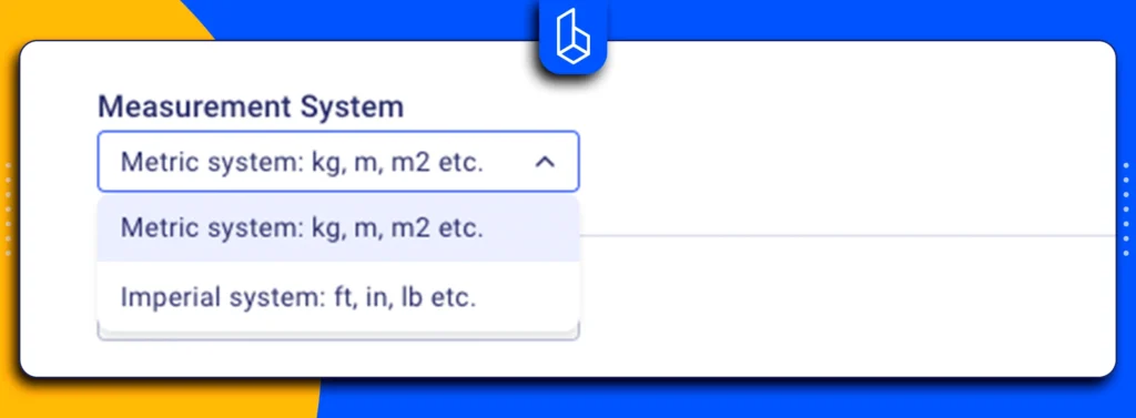 measurement system in Buildern