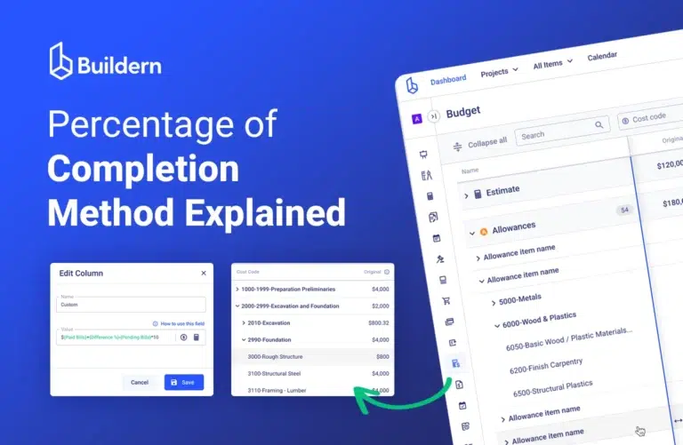 Percentage of Completion Method Explained for Builders